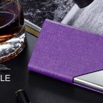 Business Card Holder Purple