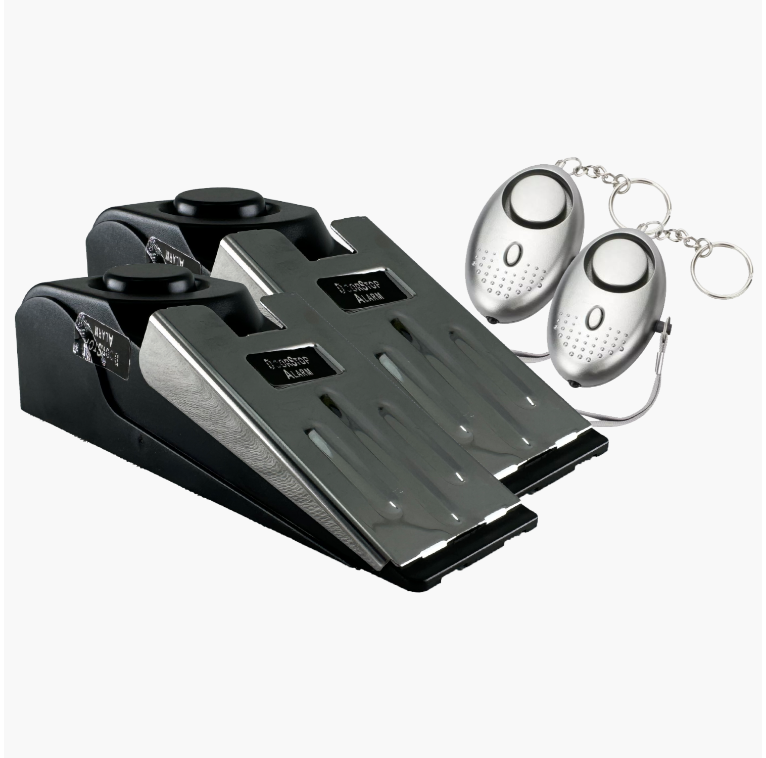 Cedrix Security Bundle 2 Door Stop Alarms + 2 Personal Alarms