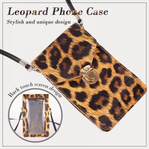 Women’s Mobile Phone Touch Screen Crossbody Bag / Purse | Leopard