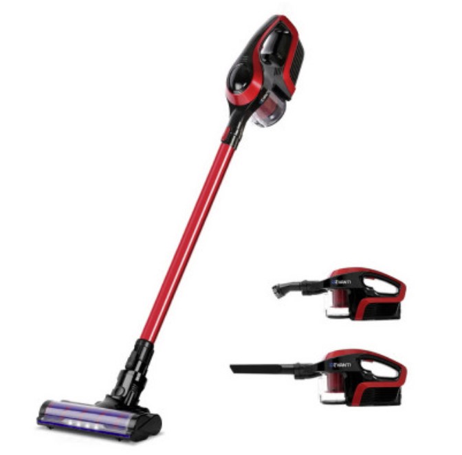 Devanti Handheld Cordless Stick Vacuum Cleaner Red and Black Cedrix