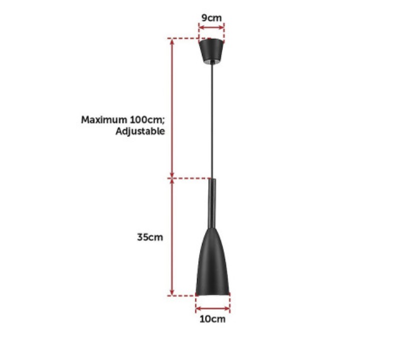 Black Pendant Lighting Kitchen Lamp 5